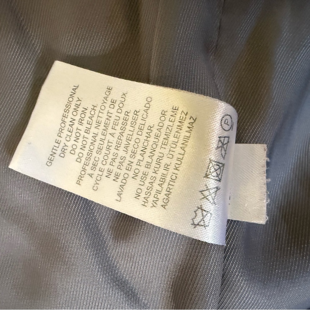 EUC $750 Tibi Grey Faux Curly Lamb Coat - Picture 16 of 16